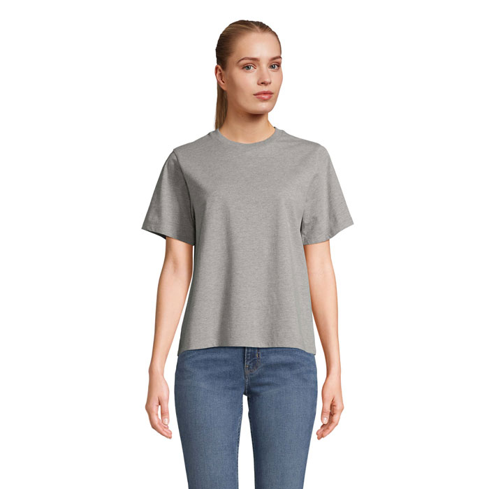 T-shirt femme personnalisable coton bio 150 g/m² Legend Gris chiné